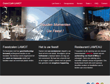Tablet Screenshot of grandcafelamot.be